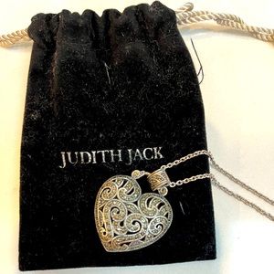 Judith Jack Heart Necklace